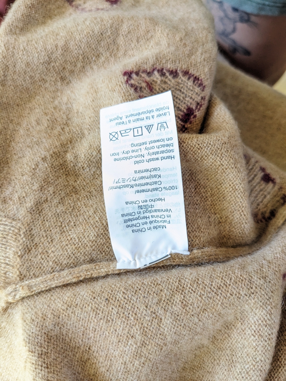 J. Crew 100% Cashmere Heart Sweater - Picture 4 of 4